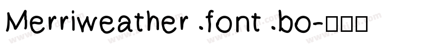 Merriweather font bo字体转换